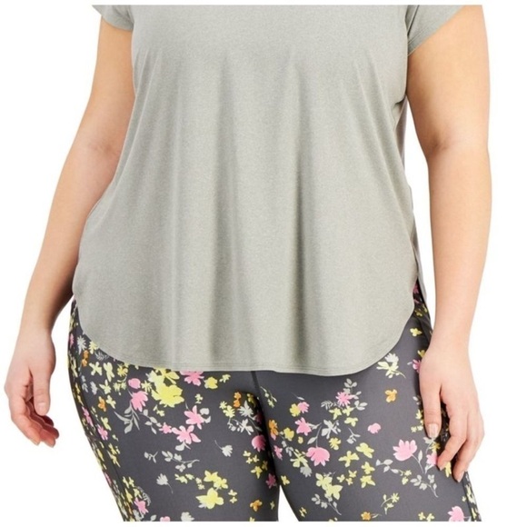 ID Ideology Women's Sweat Set T-Shirt Gray Size 4X - Picture 4 of 11